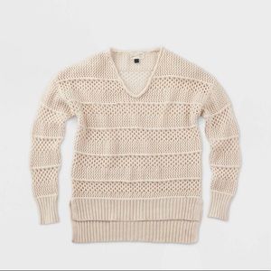 NWOT Women’s Crewneck Mesh Pullover Sweater